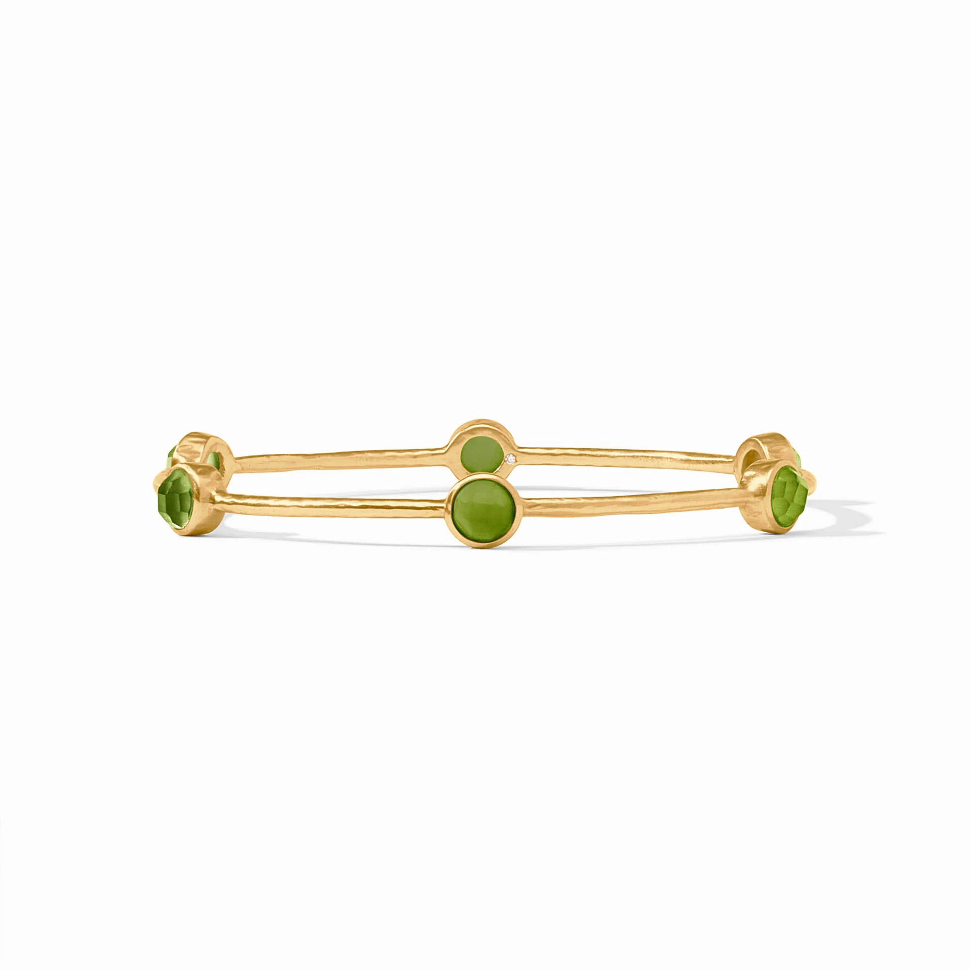 Milano Luxe Stone Gold Bangle Bracelet | Julie Vos | Julie Vos