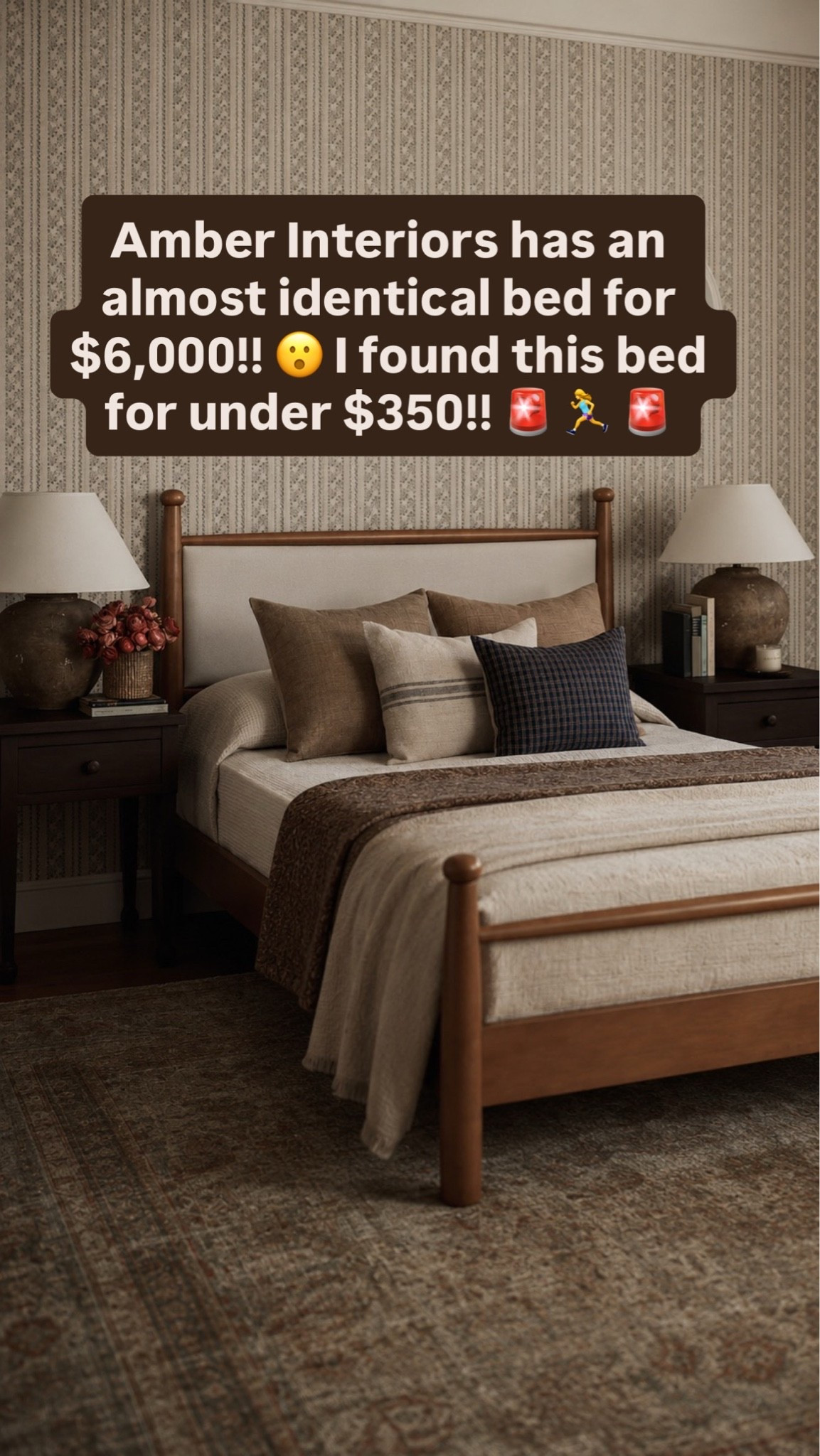 This Amber Interiors inspired bed is giving high-end designer vibes without the designer price tag 🤎✨ The warm wood tones, upholstered details, and timeless silhouette instantly make your bedroom feel elevated and cozy. If you’ve been searching for a luxury look for less bed frame, this one is such a good find 👏🏻

Perfect for:
• Amber Interiors inspired bedrooms
• Organic modern decor
• Warm transitional style
• Neutral bedroom styling
• Designer look for less finds

Wayfair finds | affordable home decor | bedroom furniture

#LTKSaleAlert #LTKHome