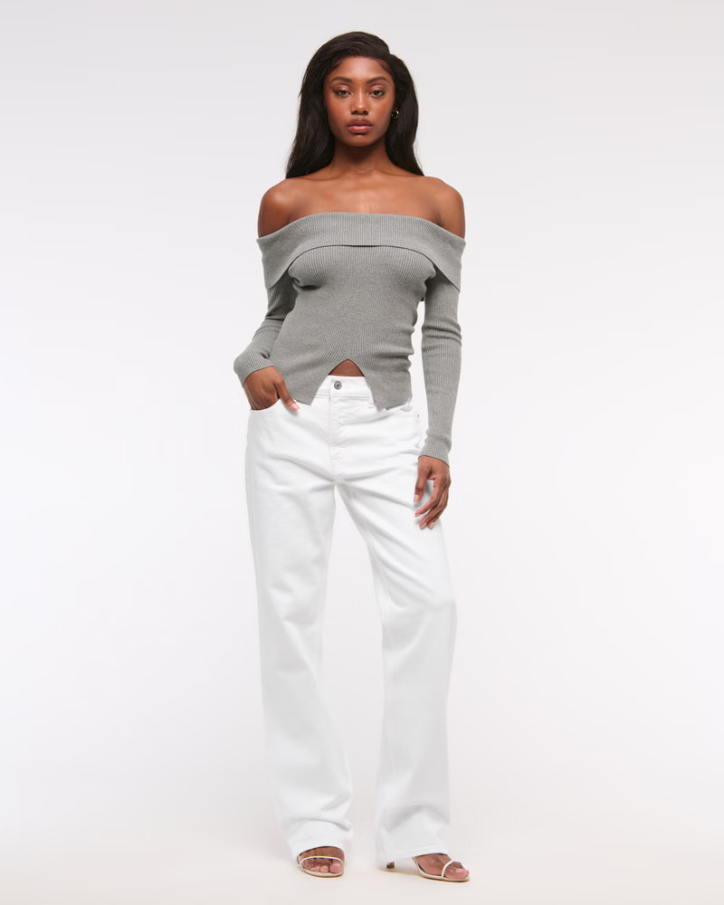 High Rise Wide Leg Jean | Abercrombie & Fitch (UK)