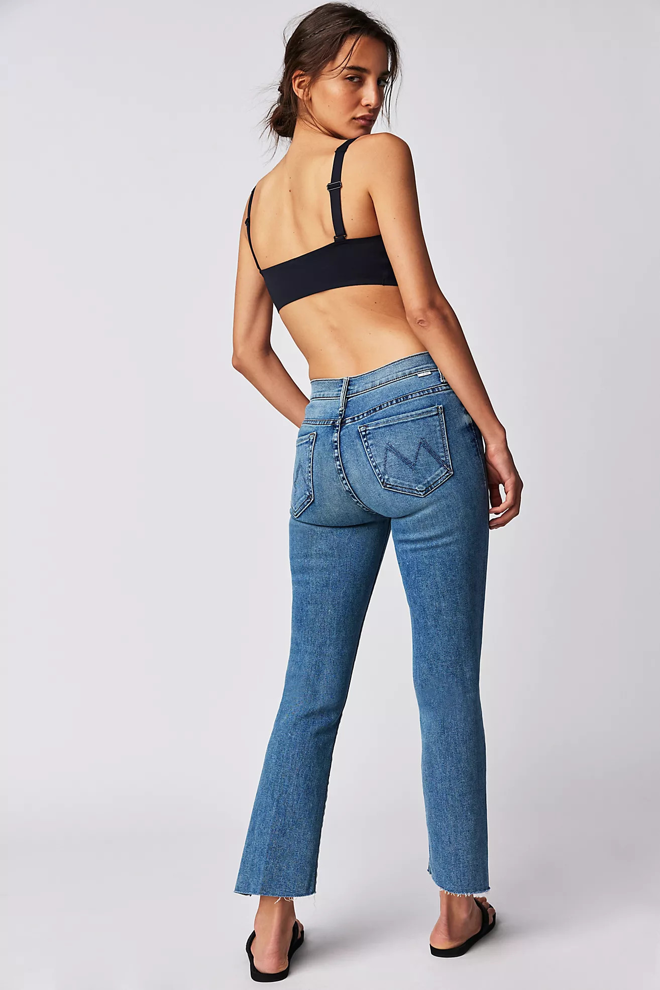 MOTHER Insider Crop Step Fray Jeans | Free People (Global - UK&FR Excluded)