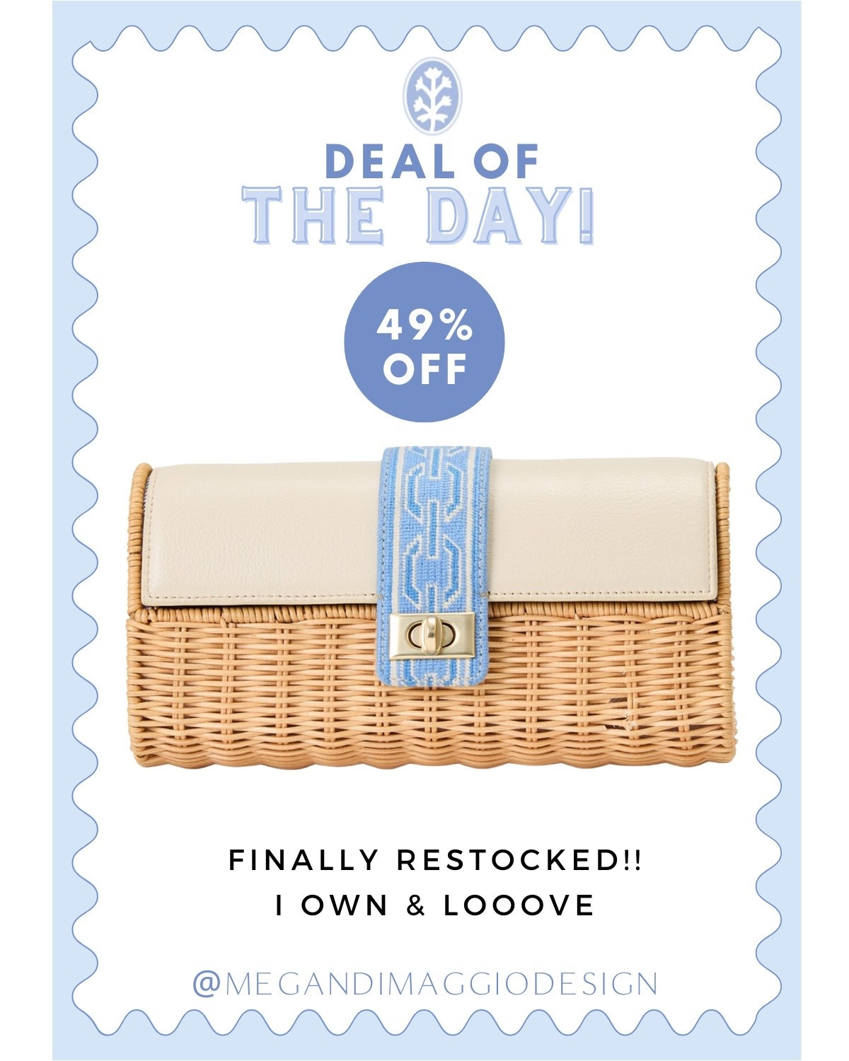 Ya!! Restock alert on this beautiful wicker clutch!! On sale for 49% OFF!! I own & love it! Stunning in person!

#LTKSaleAlert