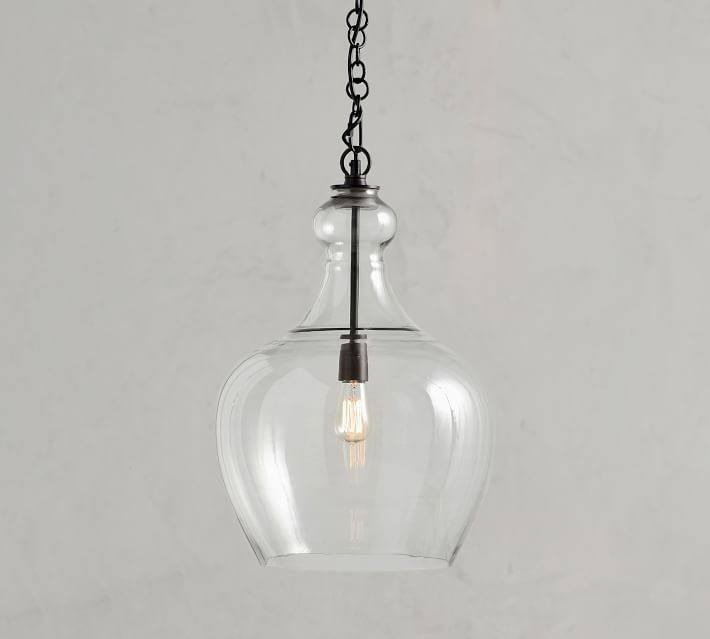 Flynn Recycled Glass Pendant | Pottery Barn (US)