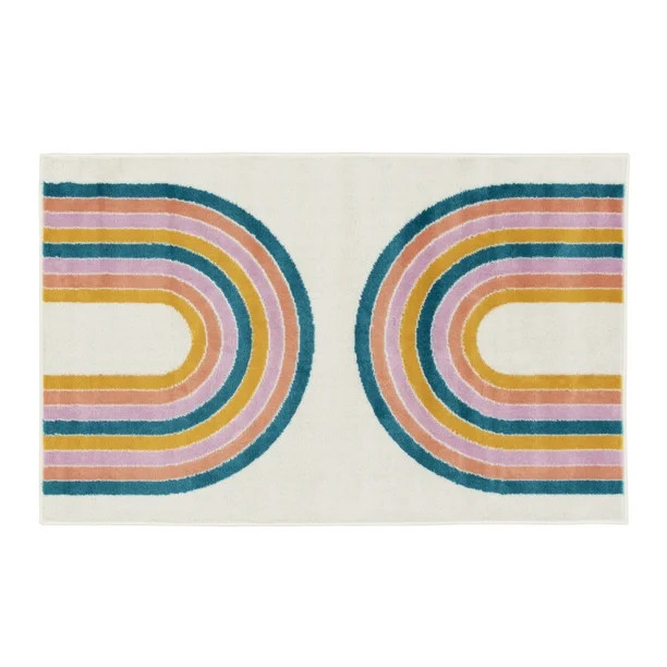 Mainstays 36"x56" Rainbow Arches Area Rug | Walmart (US)