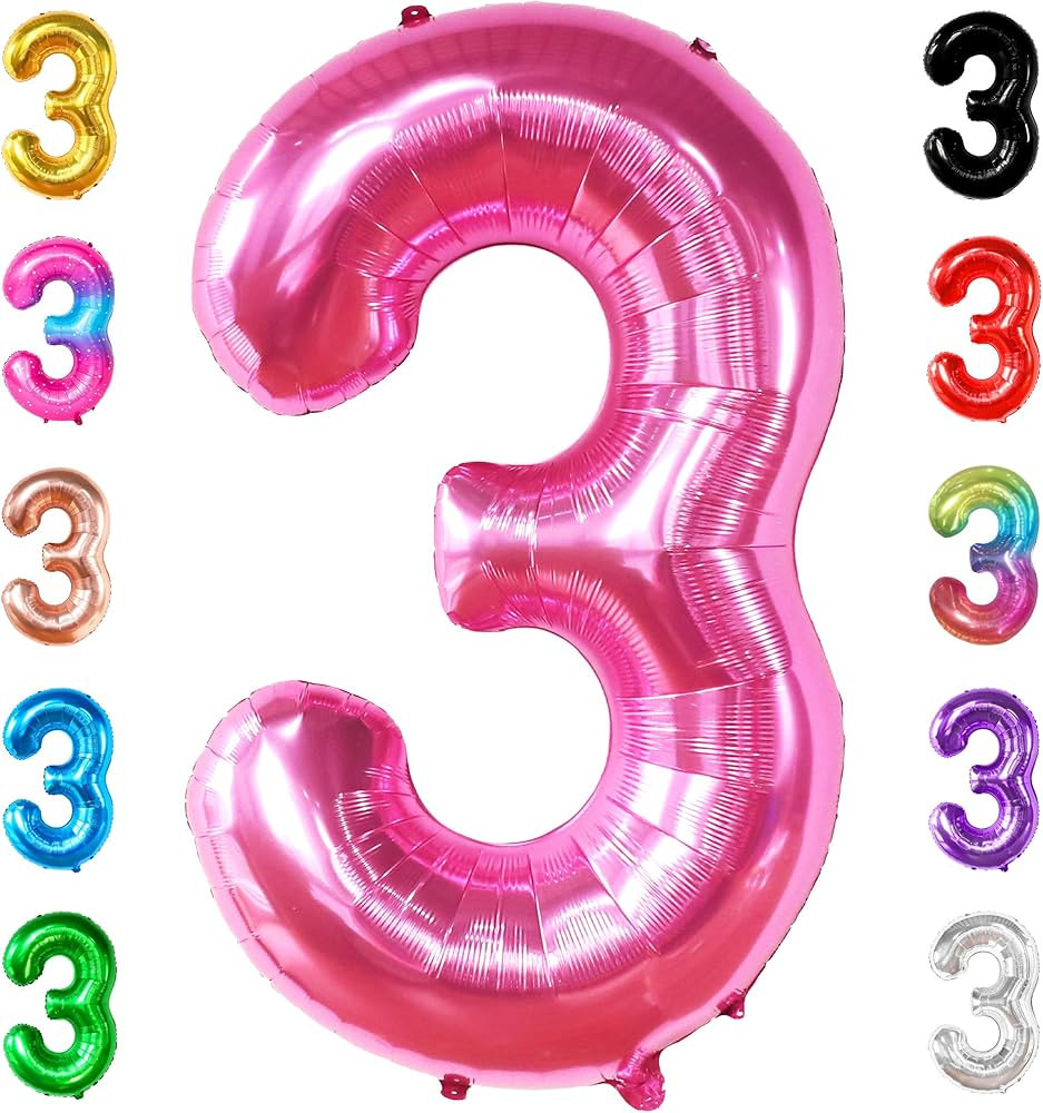 KatchOn Hot Pink 1pc Number Balloon - 40inch, Birthday Decorations for Girls | Amazon (US)