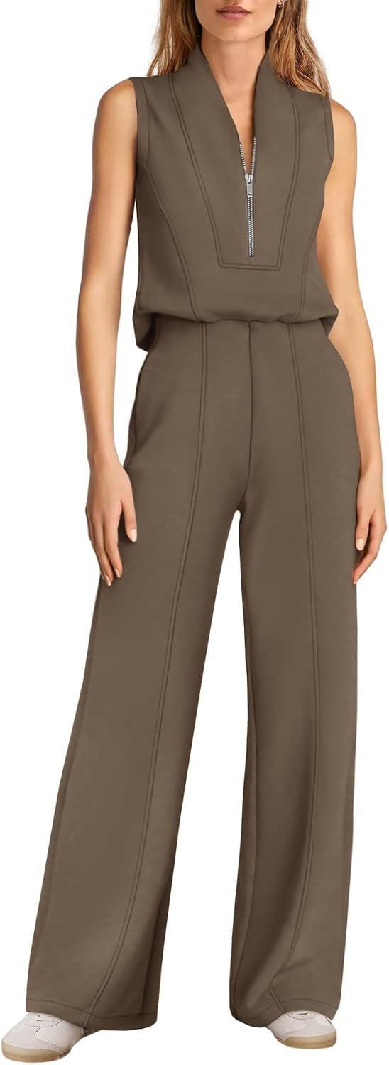 Yanekop Womens Summer Jumpsuits Wide Leg Jumpsuits Dressy Formal Jumpsuits | Amazon (US)