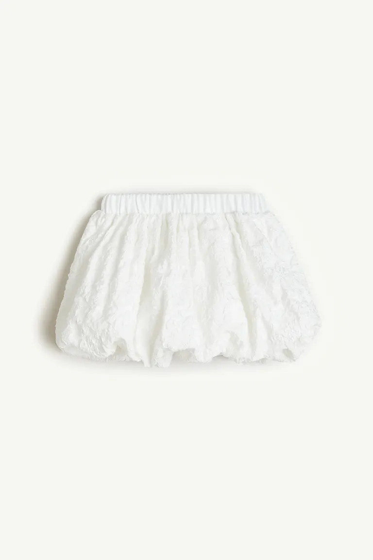 Bubble-hem Skirt - White - Kids | H&M US | H&M (US + CA)