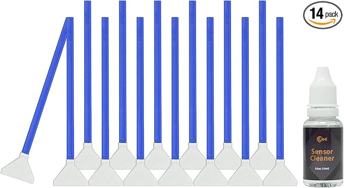 UES FFR24: Full Frame Camera Cleaning Kit 14pcs Sensor Cleaning Swab and 15ml Cleaner Compatible ... | Amazon (US)