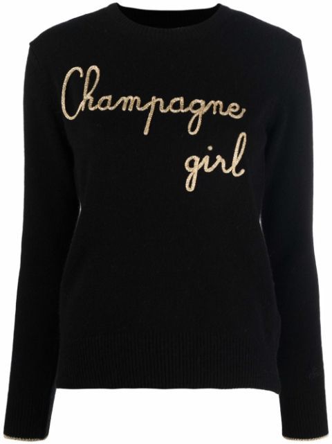 Champagne Girl embroidered jumper | Farfetch (CA)