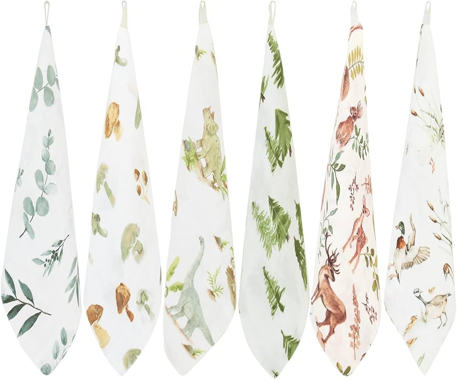 LifeTree 6 Pack Baby Muslin Washcloths for Unisex, Viscose from Bamboo Cotton Wash Cloth Set for ... | Amazon (US)