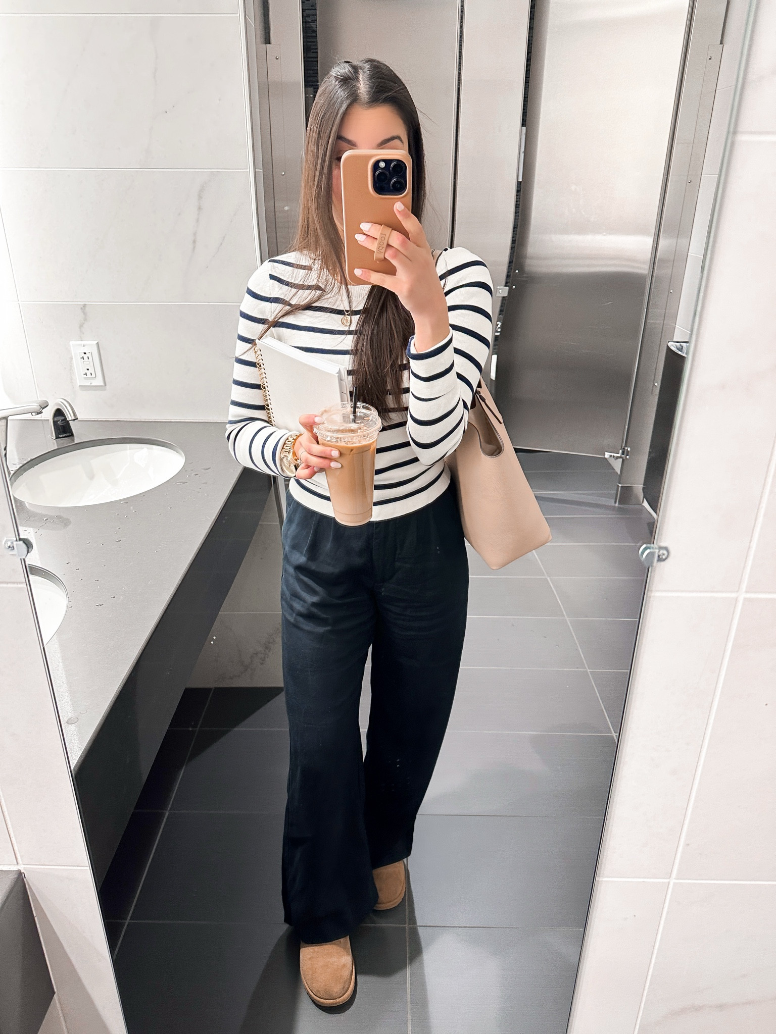 Monday OOTD for the coldest day ever!! I
This striped sweater is perfect for a thin layer to wear to work on chillier mornings or just drape over your shoulders for a relaxed and practical look!


Striped sweater, stripes, black and white striped, abercrombie basics, Sloan pant, petite work look, work outfit, work look, work outfit inspo, adidas samba outfit, sambas, petite work pants, petite trousers, amazon finds, amazon jewelry, Ugg outfit, mini Ugg 

#LTKStyleTip #LTKFindsUnder100 #LTKWorkwear