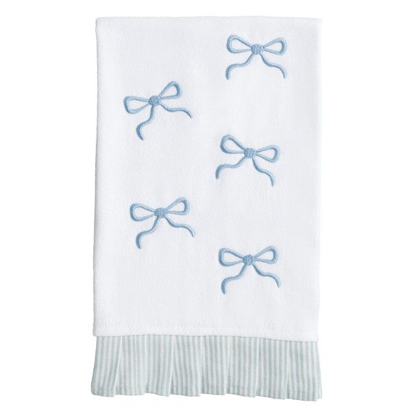 Bows Embroidered Towel | Mud Pie
