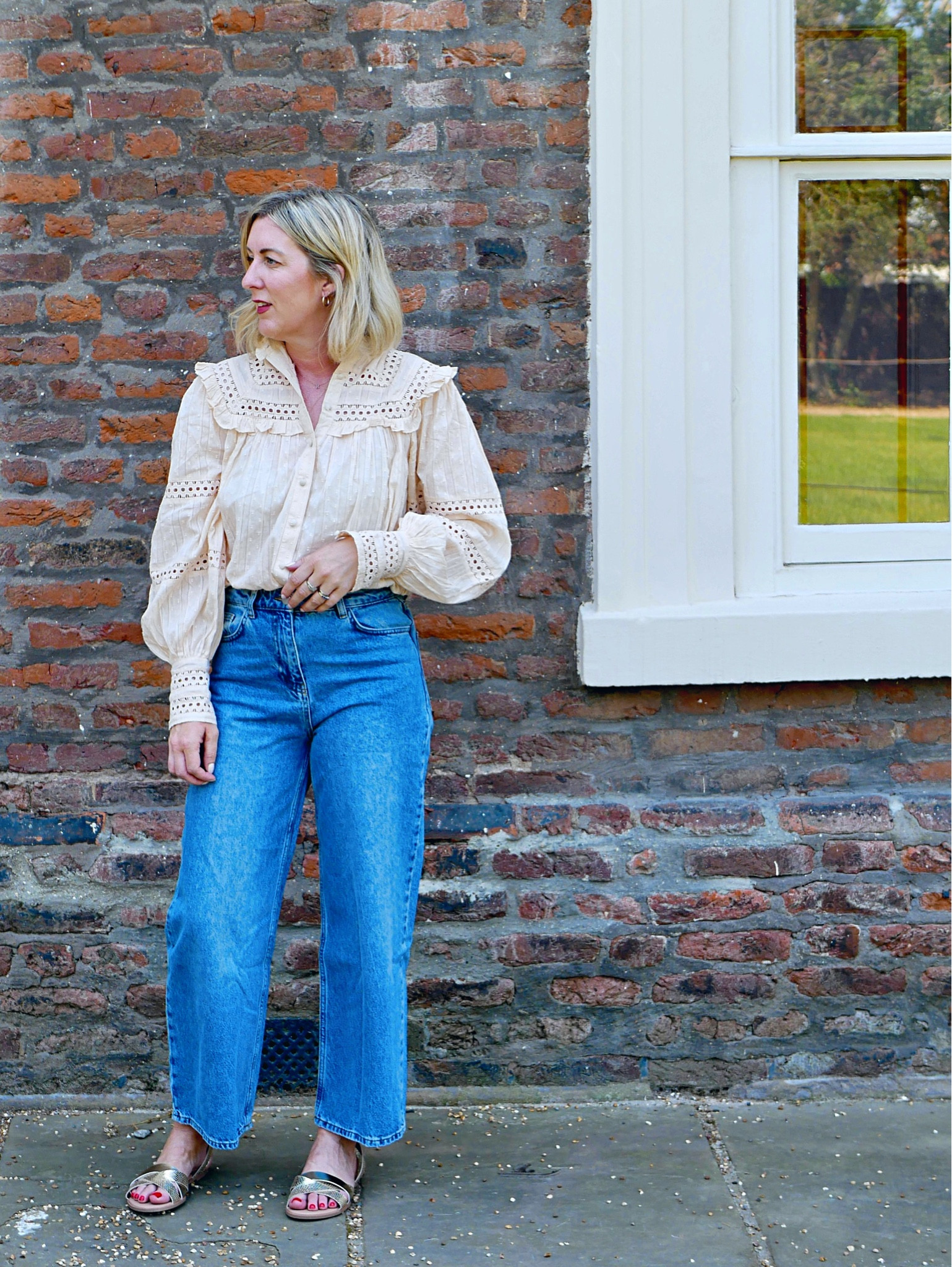 Organic Crop Wide Leg Jean curated on LTK