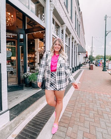 Loving all things tweed, Gossip Girl, black & white with pink, and the Plaza Princess aesthetic 😍💗🎀 My tweed set is 20% off today and is such amazing quality! 

#LTKunder100 #LTKsalealert #LTKcurves