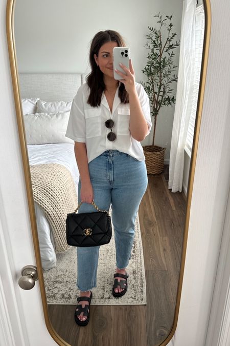 Sizing:
White button down - size Medium (has a slightly oversized relaxed fit)
Jeans - size 31 regular curve love (tts & I am 5’10)
Sandals - tts

#LTKmidsize #LTKstyletip #LTKSeasonal