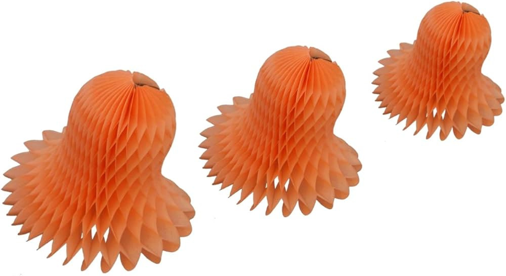 3-Piece Tissue Paper Bells, Pastel Peach, 9-15 Inch | Amazon (US)