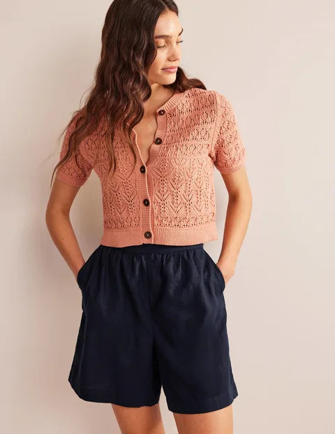 Pull-on Linen Shorts | Boden (UK & IE)