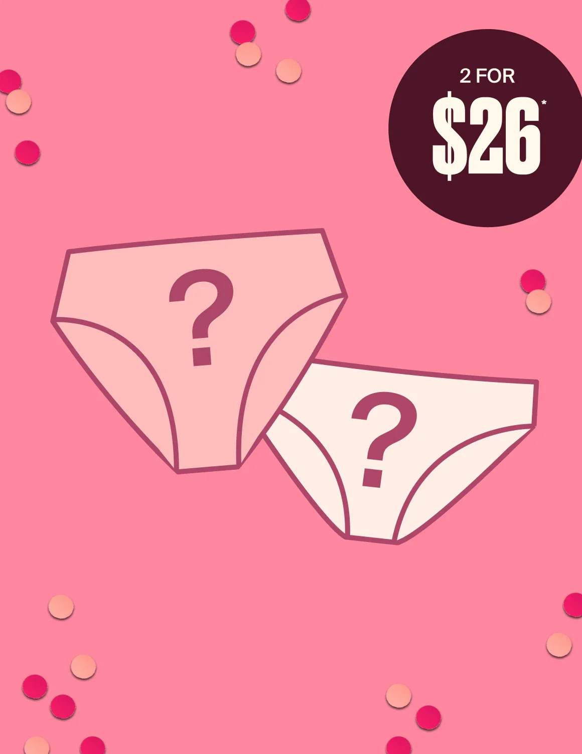 Moderate Leakproof Mystery 2-Pack | Invisible Period Panties | Knix CA