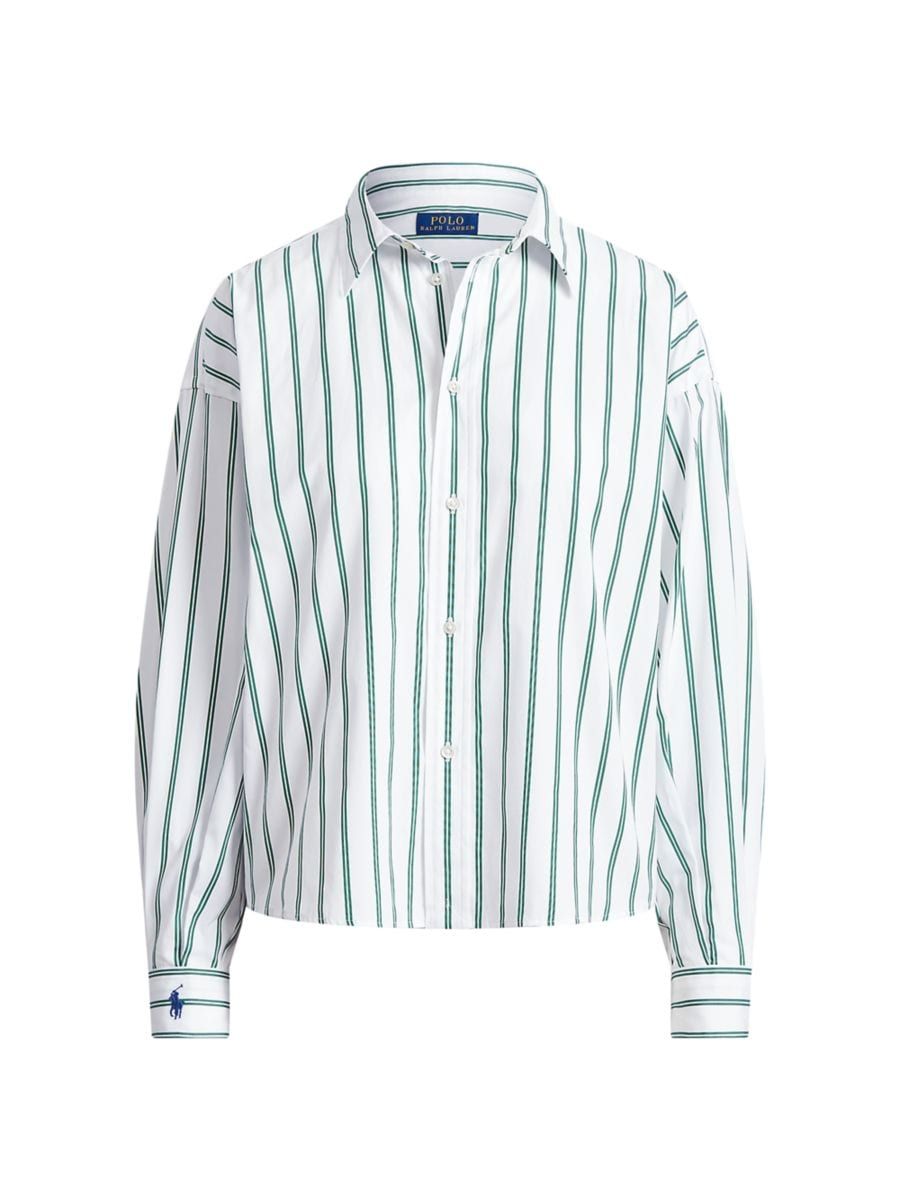 Polo Ralph Lauren Tiffany Striped Cotton Shirt | Saks Fifth Avenue
