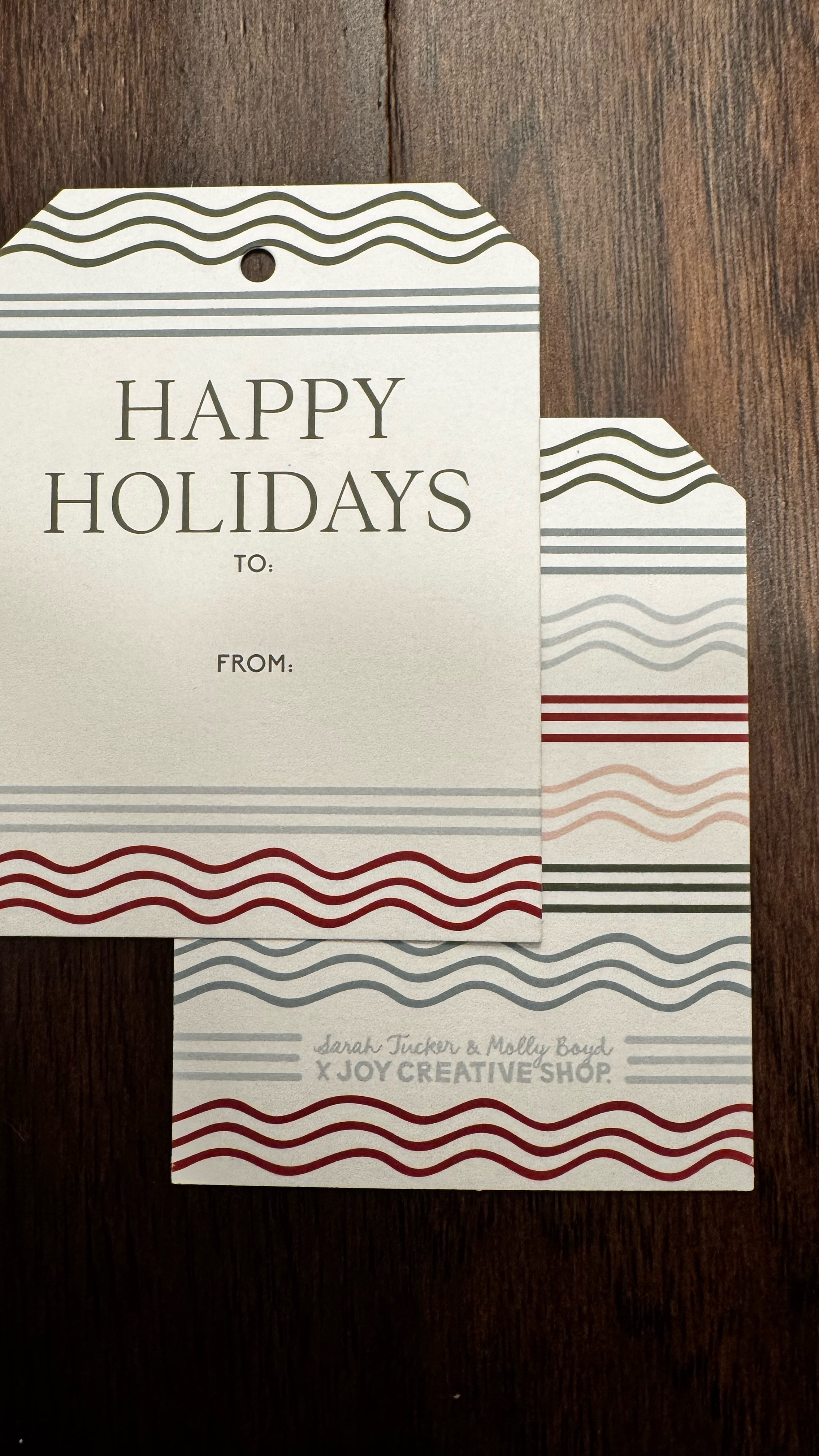 I stocked up on some holiday tags for next year from Joy Creative Shop! They have a lot of their holiday items on sale right now. 

You can also use code JANELLE10 for 10% off sitewide.
