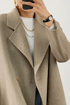Carmelita Light Premium Wool Gray Oversized Coat | J.ING