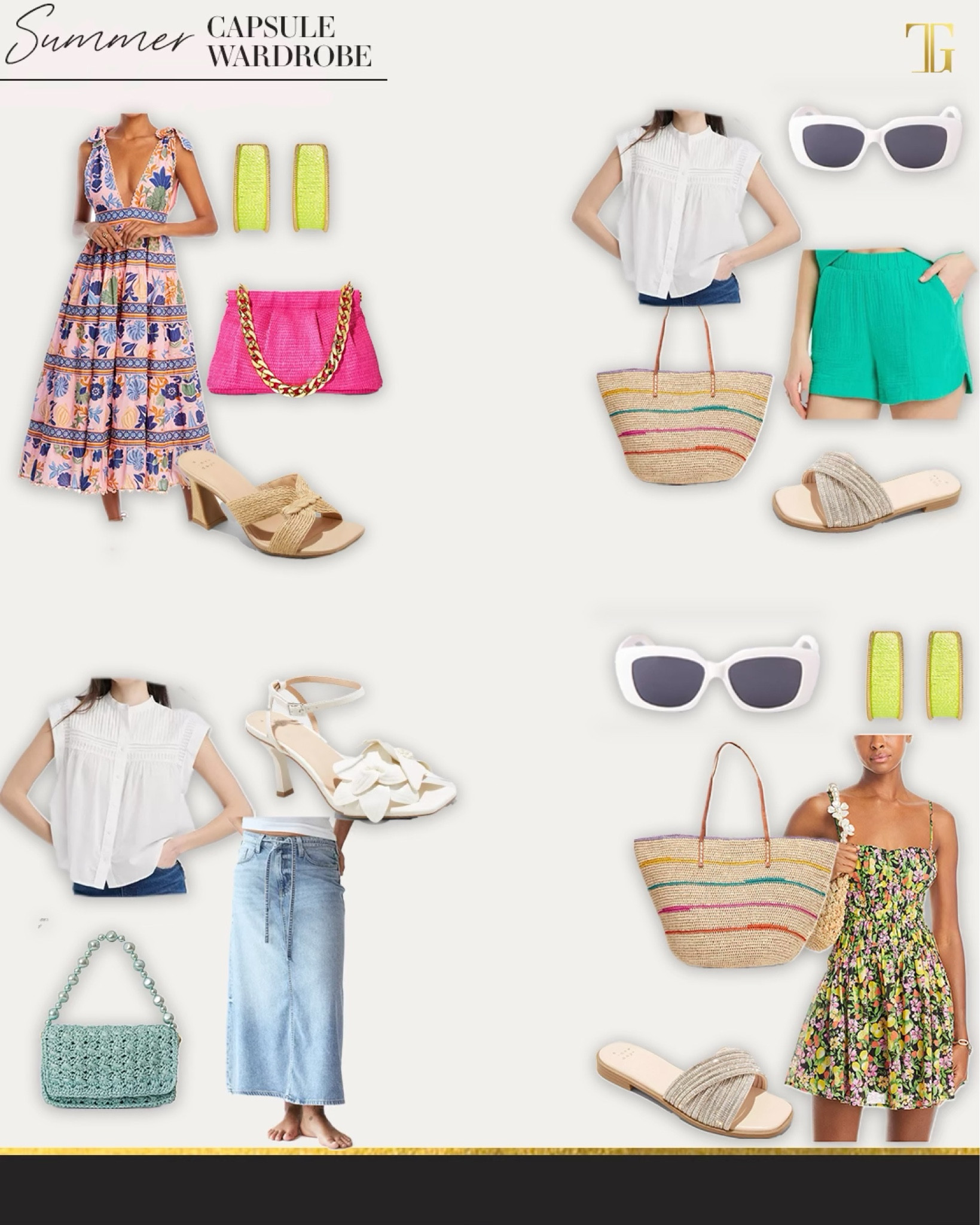 Summer capsule is here!  I’ve curated a great selection of amazing pieces to add to your wardrobe for the season and styled 24 looks out of these pieces. 