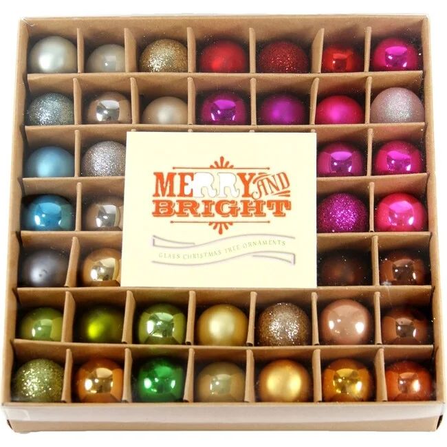Boxed Ornament Set, Merry and Bright | Maisonette