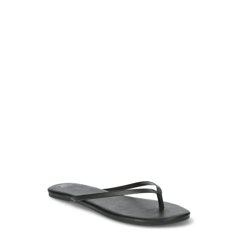 Time and Tru Women's Barely There Sandals, Wide Width Available | Walmart (US)
