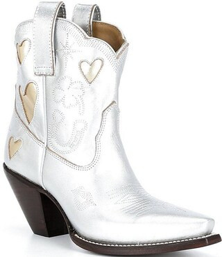 Besita Boots The Lucky Metallic Leather Booties | Dillard's | Dillard's