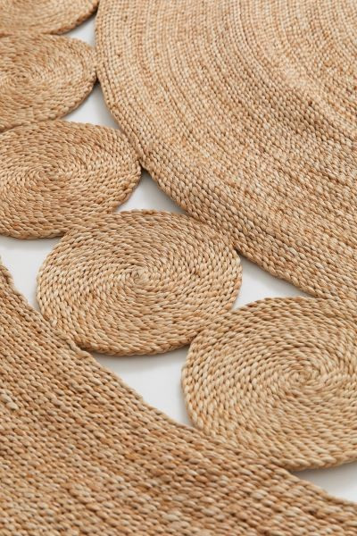 Perforated-patterned Jute Rug | H&M (US + CA)
