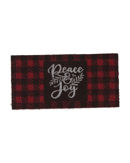 Peace &amp; Joy Doormat | TJ Maxx