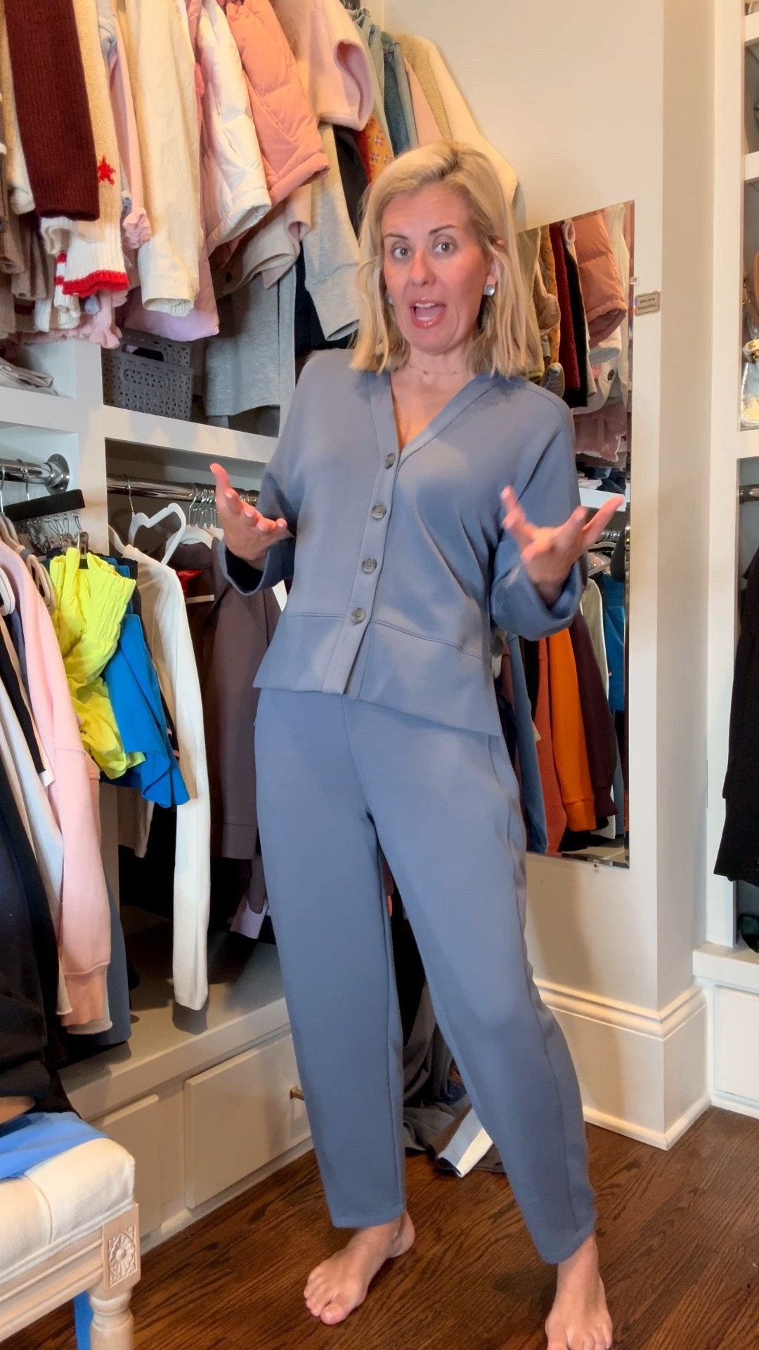 I’m in XS cardigan + small (non petite) pants!

This is good & you’re going to want to shop sooner rather than later! 20% off sitewide with code LTKSPANX 3/12-15 *while supplies last!

Sizing:
Dresses- s
Tops/jackets- xs
Pants- s petite (I do have non petite in the barrel in attrition to petite)
Jumpsuits- s petite
Booty boost 7/8- small
Flare booty boost- s petite
Fitted tee- small


#LTKSpringSale #LTKSaleAlert #LTKPetite

#LTKdayinmylife #LTKmomlife #LTKootd