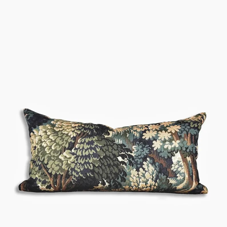 Moody Decor Sofa Pillow Cover Dark Academia Inspired Cushion Dark Cottagecore Throw Pillow Cover ... | Etsy (US)