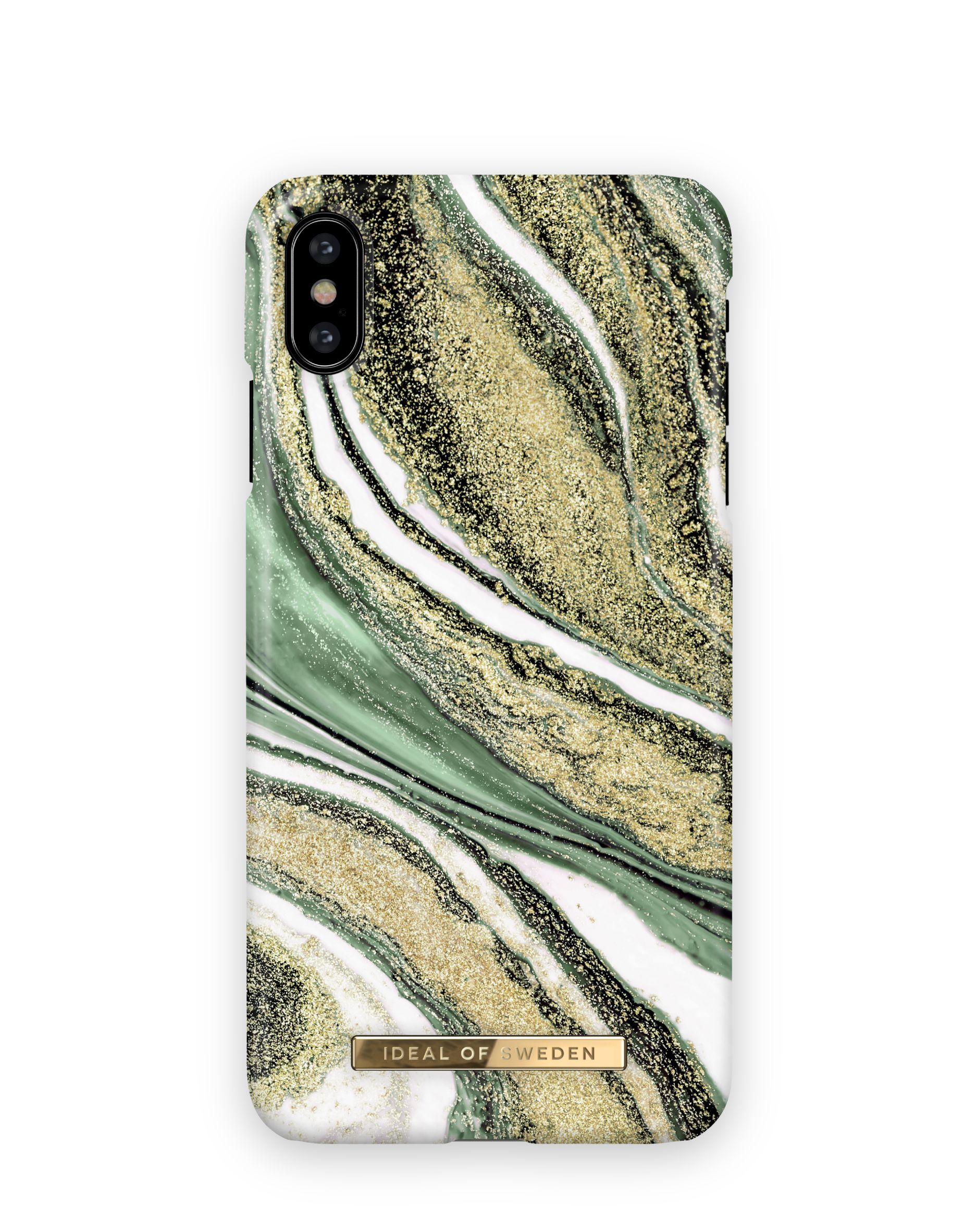 Fashion Case iPhone X/XS Cosmic Green Swirl | iDeal of Sweden (CA)