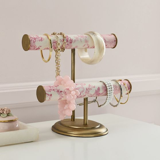 LoveShackFancy Pink Damask Bracelet Holder | Pottery Barn Teen