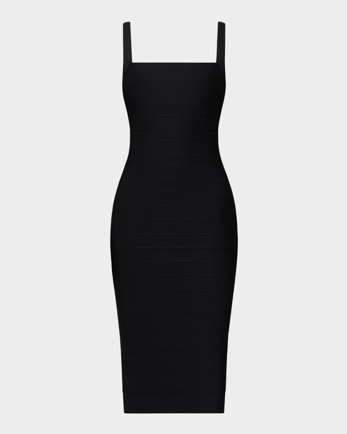 The Neri Lace-Up Bandage Midi Dress | Neiman Marcus