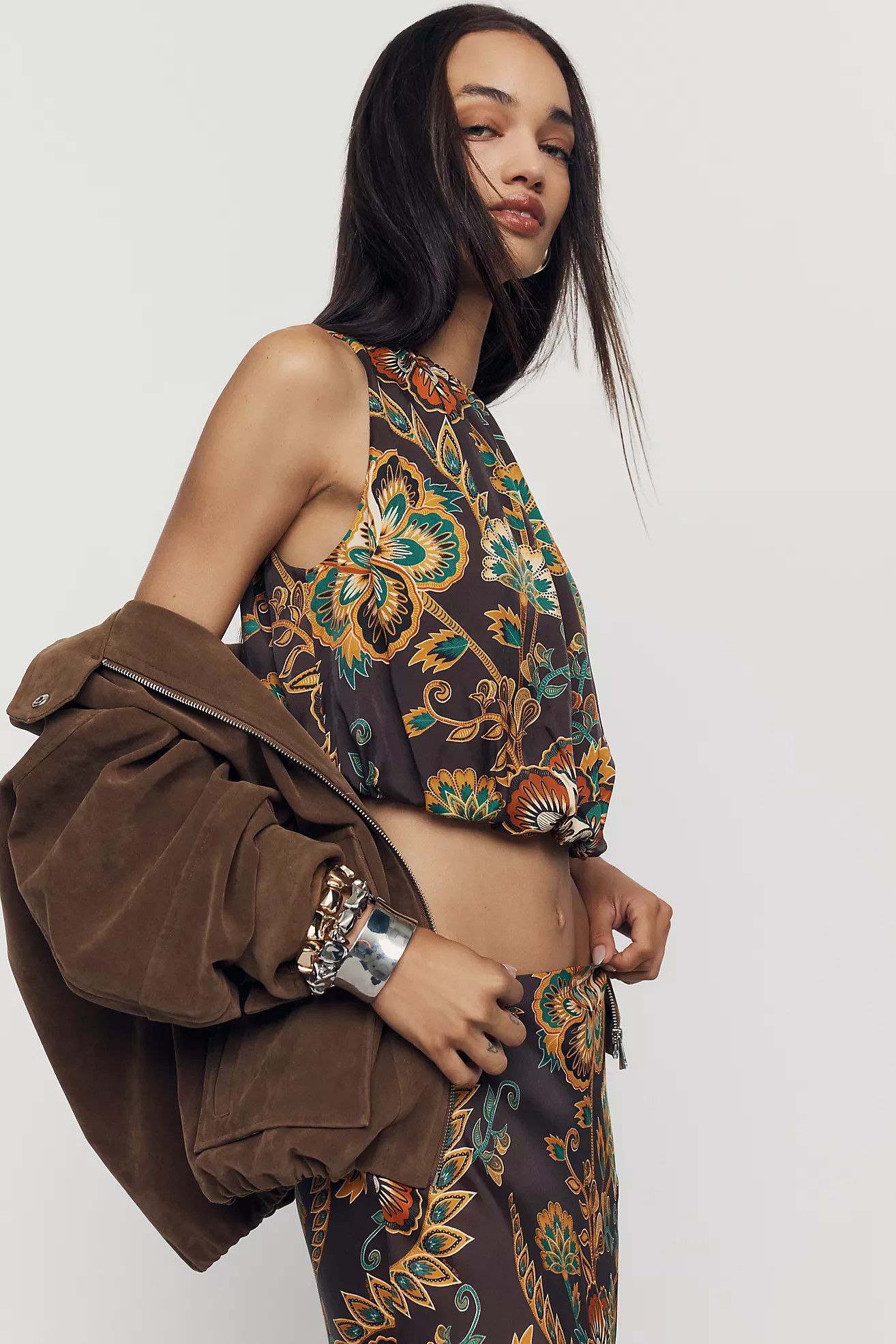 Farm Rio Bubble-Hem Top | Anthropologie (US)