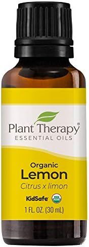 Plant Therapy Organic Lemon Essential Oil 100% Pure, USDA Certified Organic, Undiluted, Natural A... | Amazon (US)