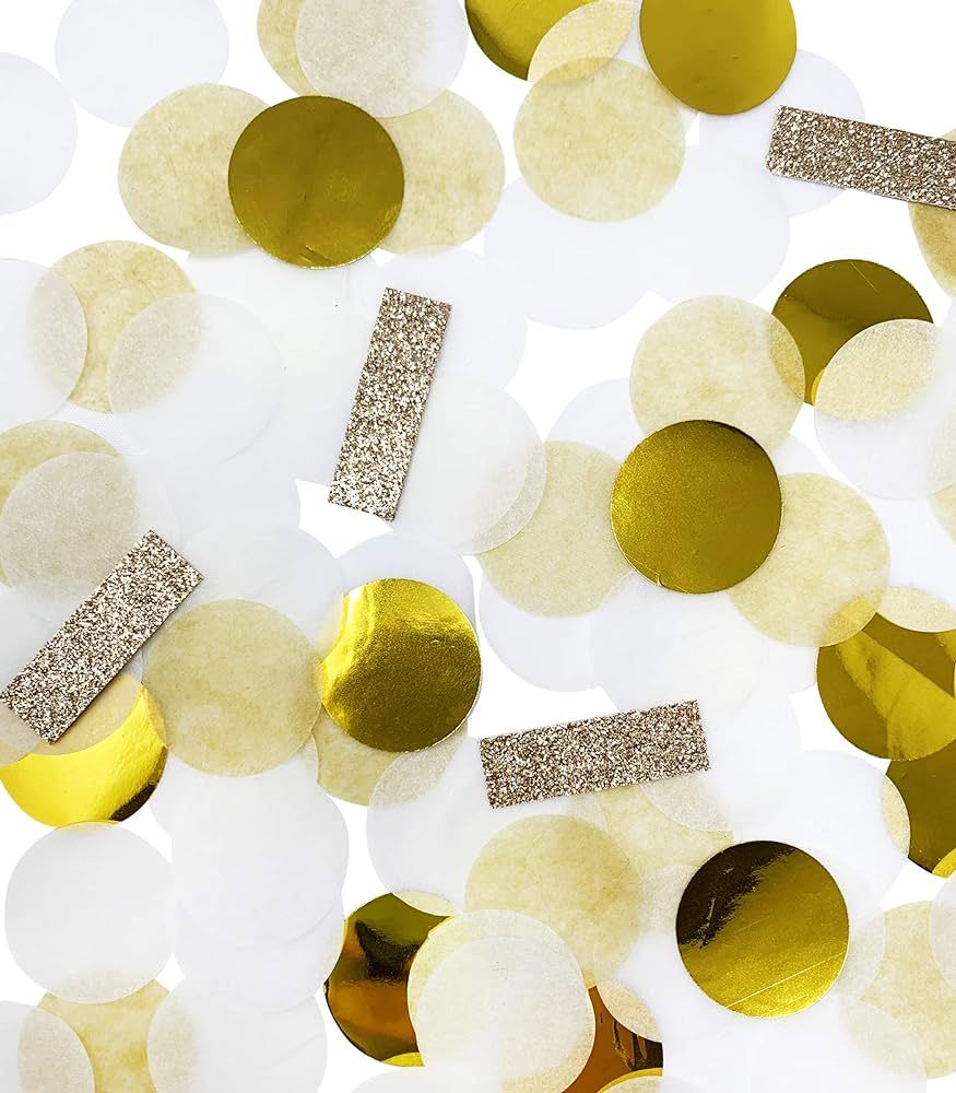 Confetti - Premium Quality Gold Confetti with Gold Glitter Accents - Specially Crafted for Weddin... | Amazon (US)