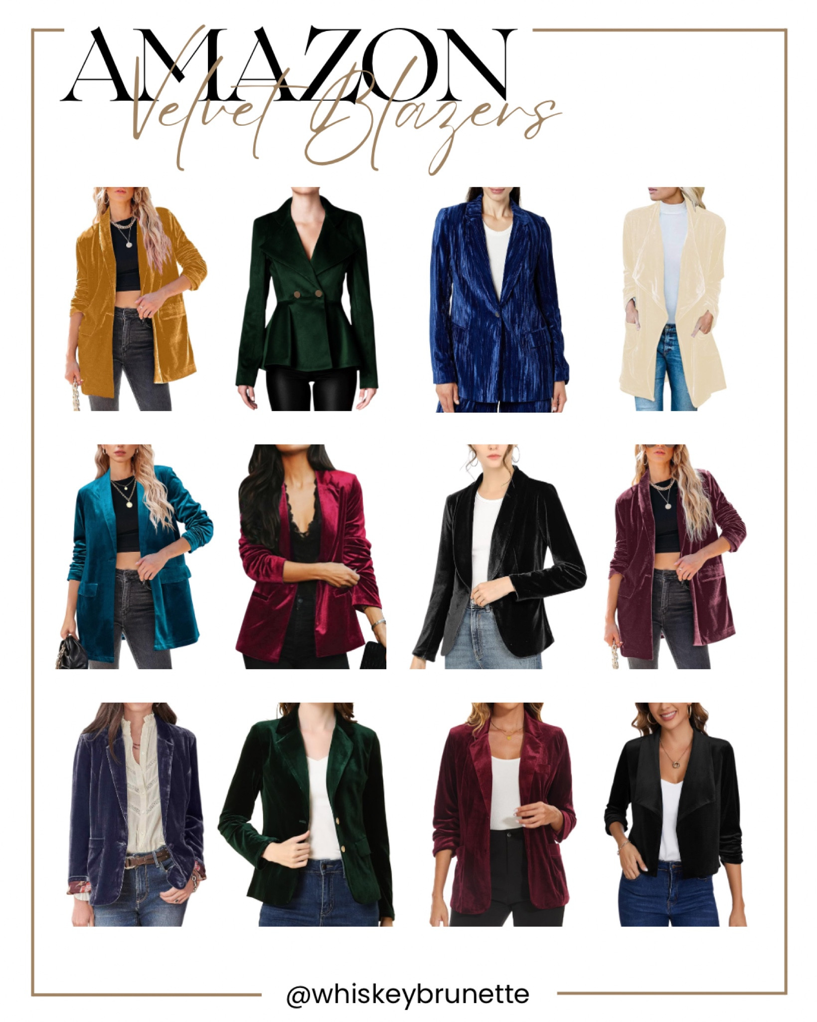 These velvet jackets will make a statement at work!!

Velvet Jacket | Velvet Blazer | Velvet Blazer Outfit | Amazon Jacket | Amazon Workwear

#LTKworkwear #LTKstyletip #LTKfindsunder50