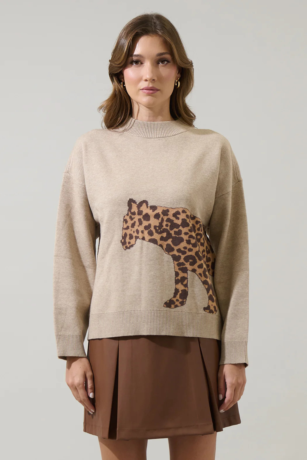Jazara Leopard Knit Sweater | Sugarlips