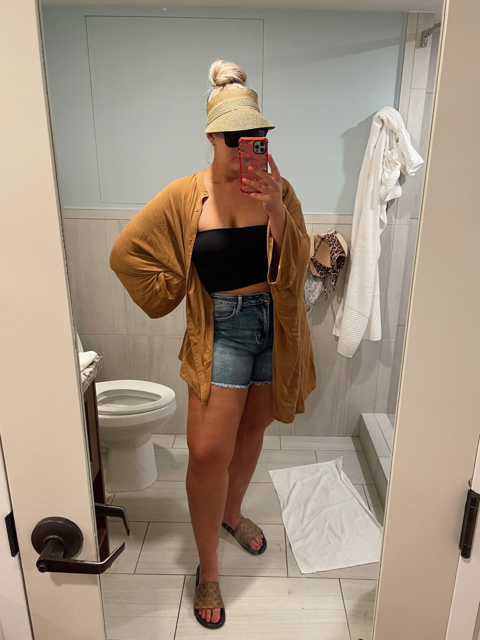 Beach day OOTD 

#LTKswim #LTKtravel #LTKcurves