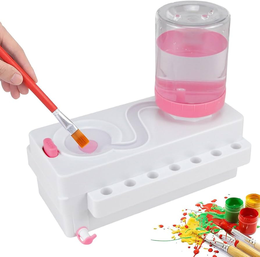 Paint Brush Rinser, Multifunctional Paintbrush Washing Machine, Paint Brush Cleaner Art Supplies,... | Amazon (UK)