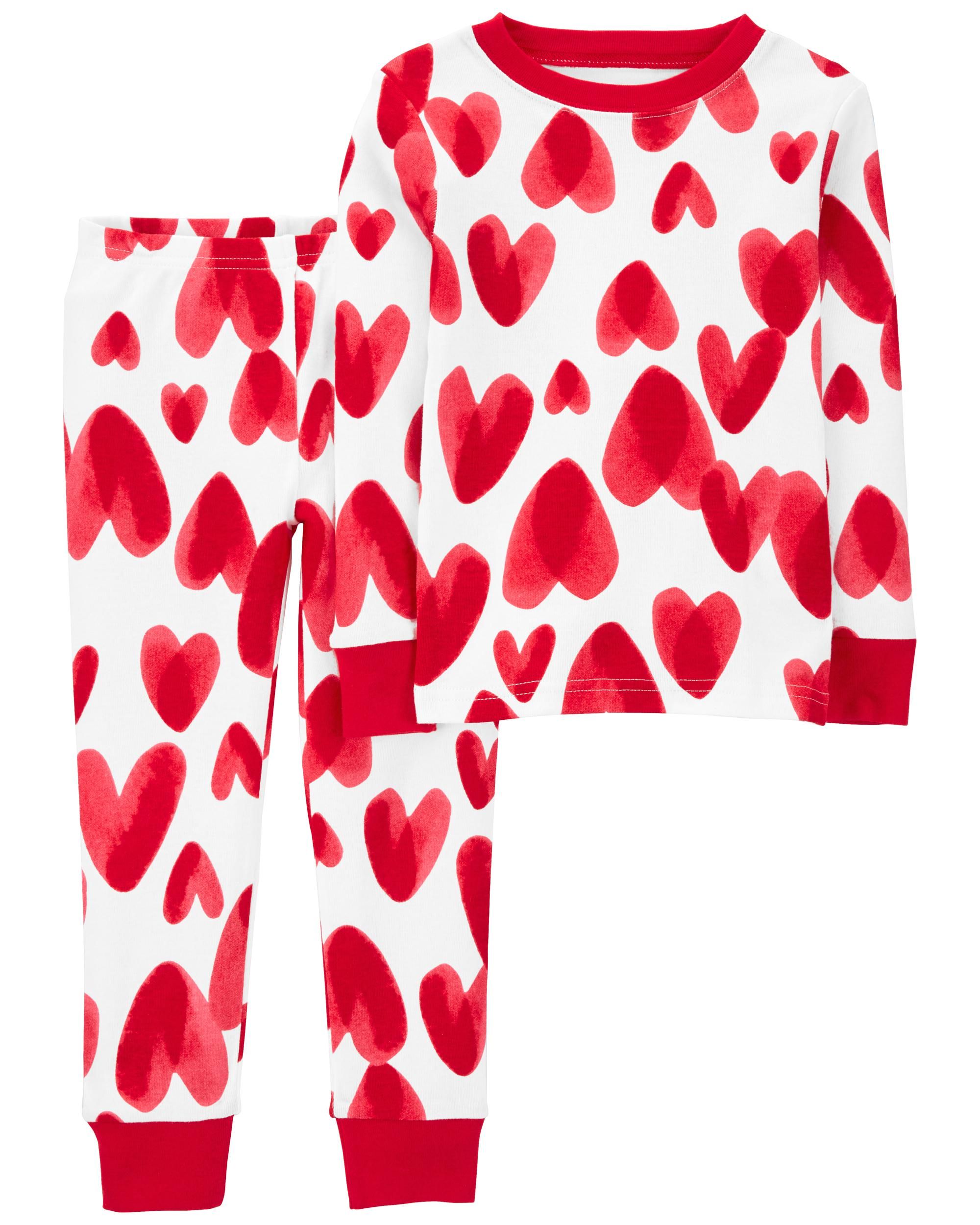 2-Piece Valentine's Day Hearts 100% Snug Fit Cotton PJs | Carter's