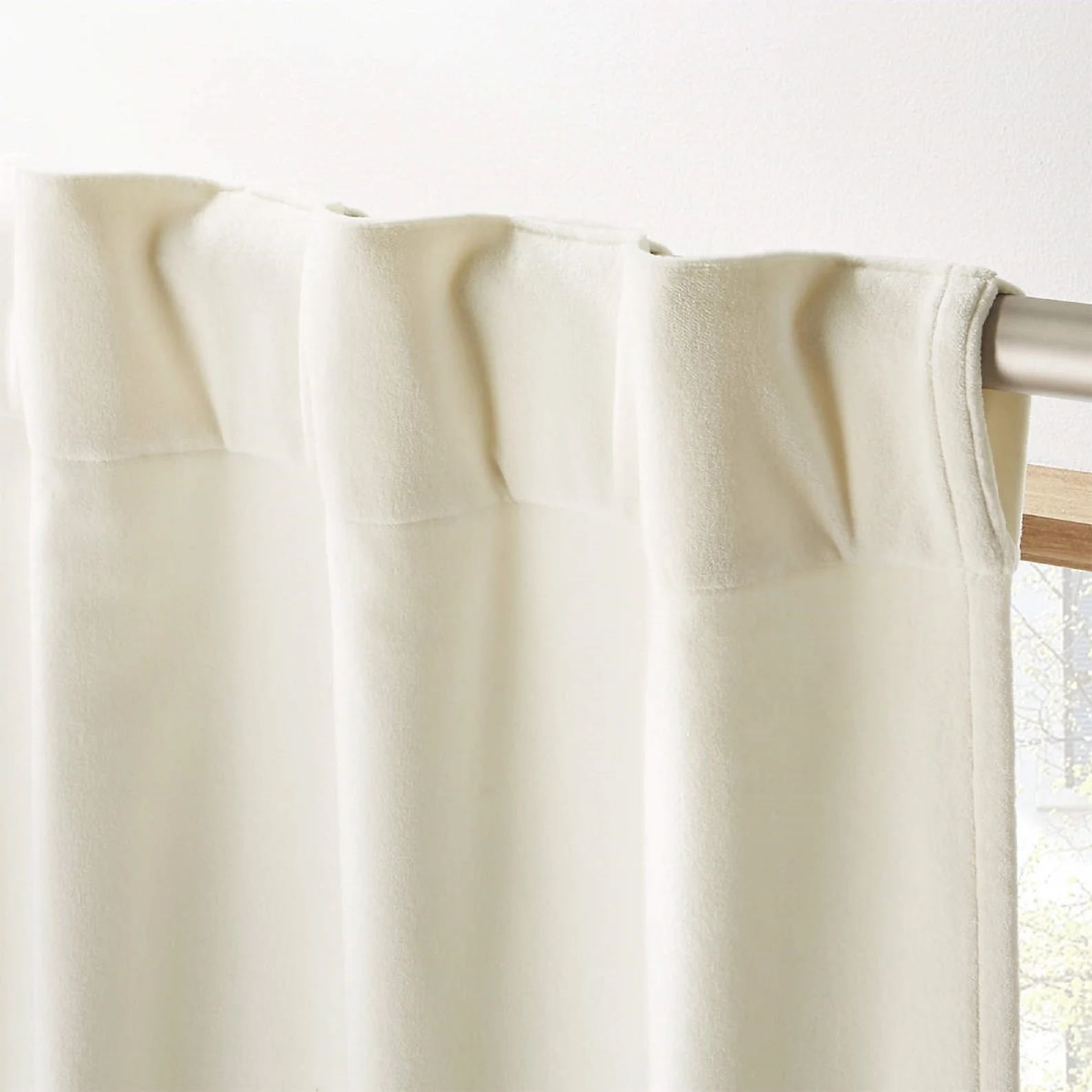 Ivory Color Curtain 2 Panels Luxury Velvet Curtain Velvet - Etsy | Etsy (US)