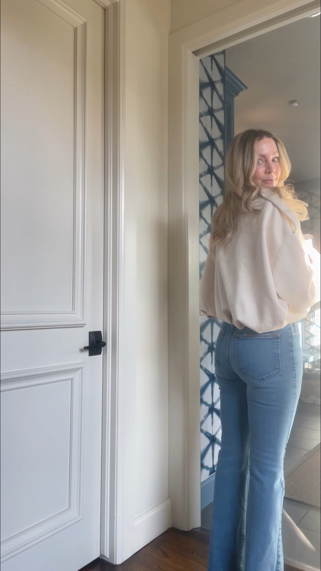 Date night outfit
Mixing high and low with Amazon jacket and Amazon black top.
Flare denim are old and I linked the belt and black boots.  

#LTKootd #LTKOver40 #LTKValentine