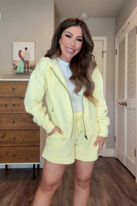 Comfy set from Target! Wearing size small in everything 

Zip up hoodie
Comfy shorts
Casual outfit
Travel outfit
Target style



#LTKActive #LTKTravel #LTKFindsUnder50