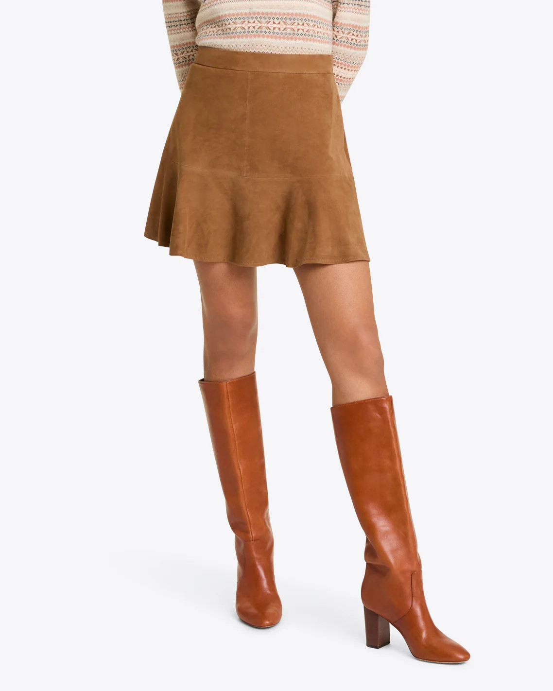 Flutter Skirt in Suede | Draper James (US)
