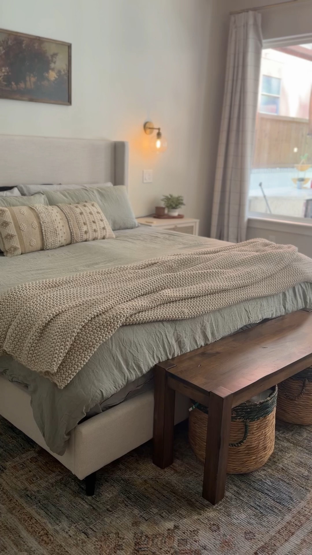 This cozy primary bedroom is all about soft textures, calming neutrals, and warm ambient lighting. #cozybedroom #bohovibe #masterbedroom #neutralaesthetic #homedecor

#LTKmomlife #LTKmorningroutine #LTKHome