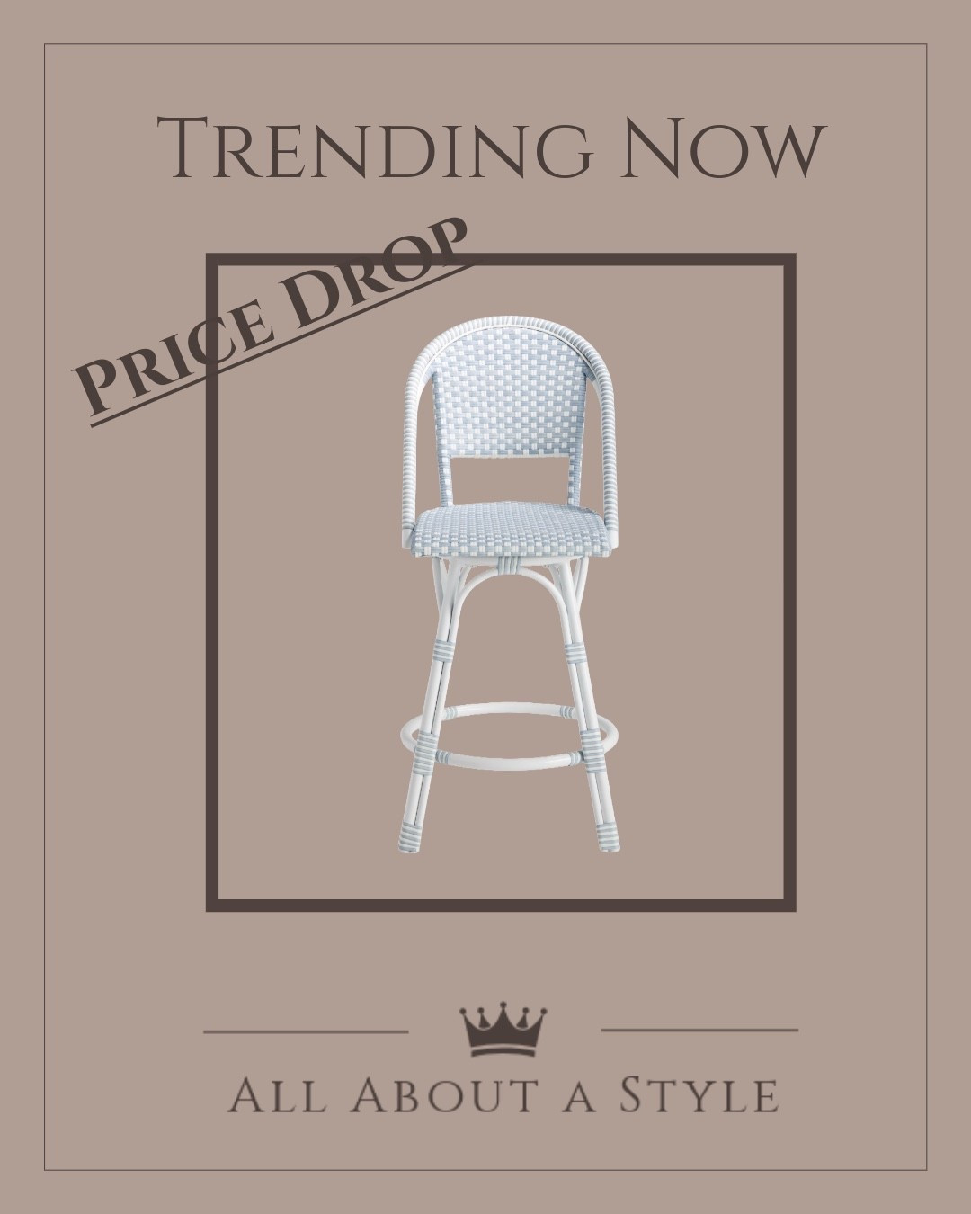 Trending for a reason 🤍 The chicest bistro-style barstool just got a price drop & it’s giving luxury Paris café vibes for less. 

#HomeStyle #PriceDropFinds #serenaandlily #outdoor #chic #decor #homedecor

#LTKHome