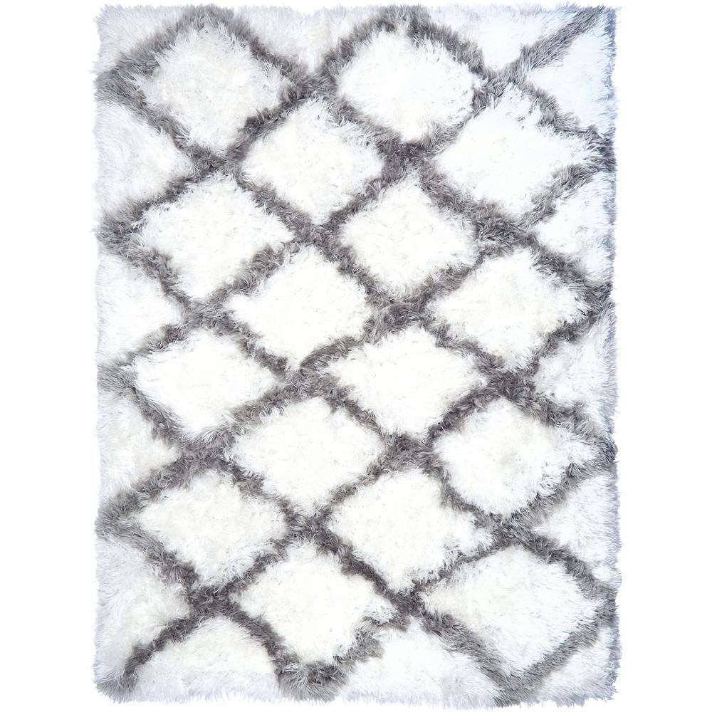 Home Dynamix Elle Home Paramount Chloe White/Gray 7 ft. 8 in. x 10 ft. 2 in. Indoor Area Rug 1-EH... | The Home Depot